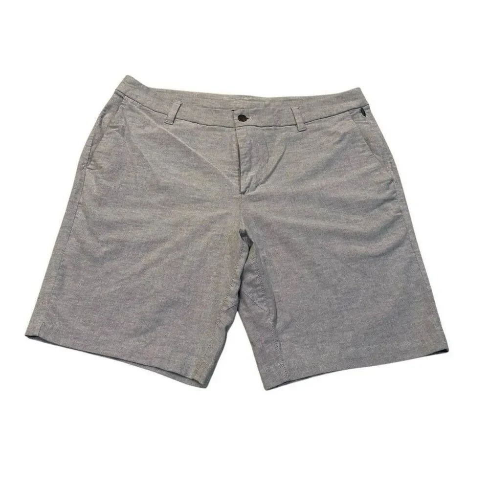 Lululemon Commission Short Mens Size 36 Gray Golf Casual Chino LM7AAMSE